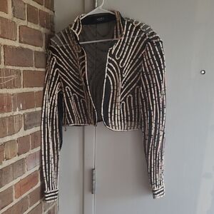 Akira Xl Cropped Mesh Button Up